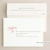 "A Wonderful Life" - Holiday Cards in Holiday Red by Qing Ji - FREE Recipient Addressing