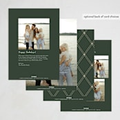 "Darcy" - Holiday Cards in Pine by Robert and Stella - Back of Card Options