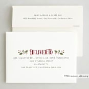 "Darcy" - Holiday Cards in Pine by Robert and Stella - FREE Recipient Addressing