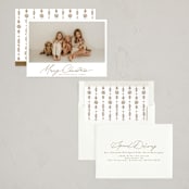 "siena" - Holiday Cards in Golden Biscuit by Tamara Hilje - Assembled