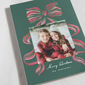 "stripes bow" - Holiday Cards in Mistletoe by Vivian Yiwing - Detail