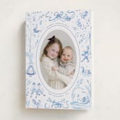"12 Days of Christmas Toile" - Holiday Cards in Ice by Teju Reval - Folded Card