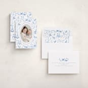"12 Days of Christmas Toile" - Holiday Cards in Ice by Teju Reval - Assembled