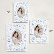 "12 Days of Christmas Toile" - Holiday Cards in Ice by Teju Reval - Formats Available
