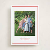 "Bowery" - Holiday Cards in Candy Cane by Megan Davis - Front