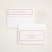 "Bowery" - Holiday Cards in Candy Cane by Megan Davis - FREE Recipient Addressing