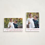 "Merry Mix" - Holiday Cards in Cherry by Carolyn MacLaren - Photo Orientation Options
