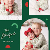 "Modern Shapes" - Holiday Cards in Pine by Elly - Detail