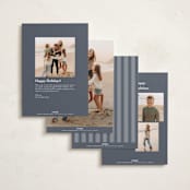 "Elegant Emblem" - Holiday Cards in Night Sky by Ekko Studio - Back of Card Options