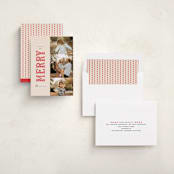 "Merry Trio" - Holiday Cards in Poinsettia by Julie Murray - Assembled