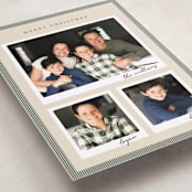 "Christmas Classics" - Holiday Cards in Cream by Robert and Stella - Detail