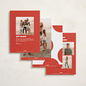 "Bold Type" - Holiday Cards in Holly Berry by Morgan Kendall - Back of Card Options