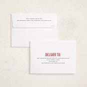"Bold Type" - Holiday Cards in Holly Berry by Morgan Kendall - FREE Recipient Addressing