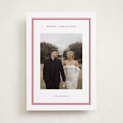 "Modern decor" - Holiday Cards in Berry by Stacey Meacham - Front