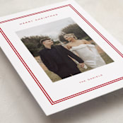 "Modern decor" - Holiday Cards in Berry by Stacey Meacham - Detail