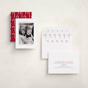 "Candy Cane Lines" - Holiday Cards in Candy Cane by Allison Orszak - Assembled