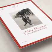 "newsie" - Holiday Cards in Candy Cane by Ellen Schlegelmilch - Detail