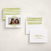 "Bold Name" - Holiday Cards in Citrine by Kelly Watkins - Assembled