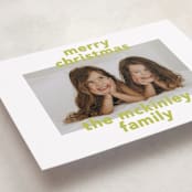 "Bold Name" - Holiday Cards in Citrine by Kelly Watkins - Detail