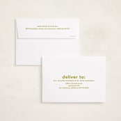 "Bold Name" - Holiday Cards in Citrine by Kelly Watkins - FREE Recipient Addressing