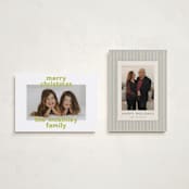 "Bold Name" - Holiday Cards in Citrine by Kelly Watkins - Photo Orientation Options