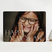 "Folio" - Holiday Cards in Snow by Kristie Kern - Front