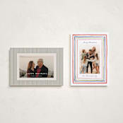 "Painted Frame Lines" - Holiday Cards in Gumdrop by Alethea and Ruth - Photo Orientation Options