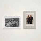 "Delicate Frame" - Holiday Cards in Holly Berry by Susan Moyal - Photo Orientation Options