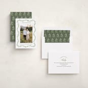 "Wave" - Holiday Cards in Eucalyptus by Sarah Knight - Assembled