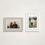 "Wave" - Holiday Cards in Eucalyptus by Sarah Knight - Photo Orientation Options