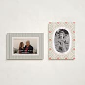 "Poinsettia" - Holiday Cards in Peppermint by Julie Murray - Photo Orientation Options