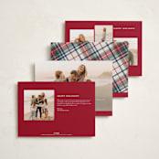 "Heartwarming" - Holiday Cards in Berry by Yaling Hou Suzuki - Back of Card Options