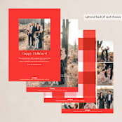 "Merriest of All" - Holiday Cards in Red Stocking by Oscar and Emma - Karly Depew - Back of Card Options