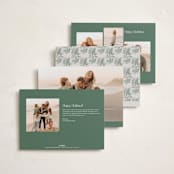 "Merry Botanical" - Holiday Cards in Pine by Elly - Back of Card Options