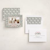 "Merry Botanical" - Holiday Cards in Pine by Elly - Assembled