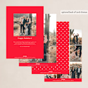 "Front Flourish" - Holiday Cards in Ruby by Lauren Chism - Back of Card Options
