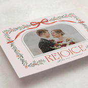 "Joyful-Bow" - Holiday Cards in Crimson by BR Designs - Detail