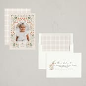 "Ribbons and Florals" - Holiday Cards in Almond by Hannah Williams - Assembled