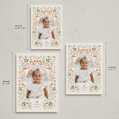 "Ribbons and Florals" - Holiday Cards in Almond by Hannah Williams - Formats Available