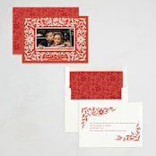 "Spruced" - Holiday Cards in Poinsettia by Amy Kross - Assembled
