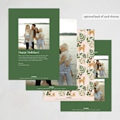 "wild forest" - Holiday Cards in Leaf by Elly - Back of Card Options