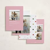 "Knitted Plaid" - Holiday Cards in Gumdrop by Carrie ONeal - Back of Card Options