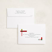 "Knitted Plaid" - Holiday Cards in Gumdrop by Carrie ONeal - FREE Recipient Addressing