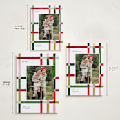 "Knitted Plaid" - Holiday Cards in Gumdrop by Carrie ONeal - Formats Available