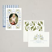 "Poinsettia Garden" - Holiday Cards in Frozen by Susan Zinader - Assembled