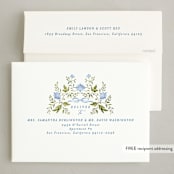 "Poinsettia Garden" - Holiday Cards in Frozen by Susan Zinader - FREE Recipient Addressing