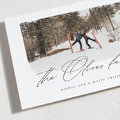 "Family Signature" - Holiday Cards in Noir by AK Graphics - Detail