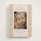 "Ornate Scroll" - Holiday Cards in Original by leslie hamer - Front