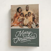 "retro vintage holiday" - Holiday Cards in Balsam by BR Designs - Folded Card