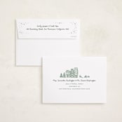 "Azulejo Village" - Holiday Cards in Wreath by Jenna Holcomb - FREE Recipient Addressing